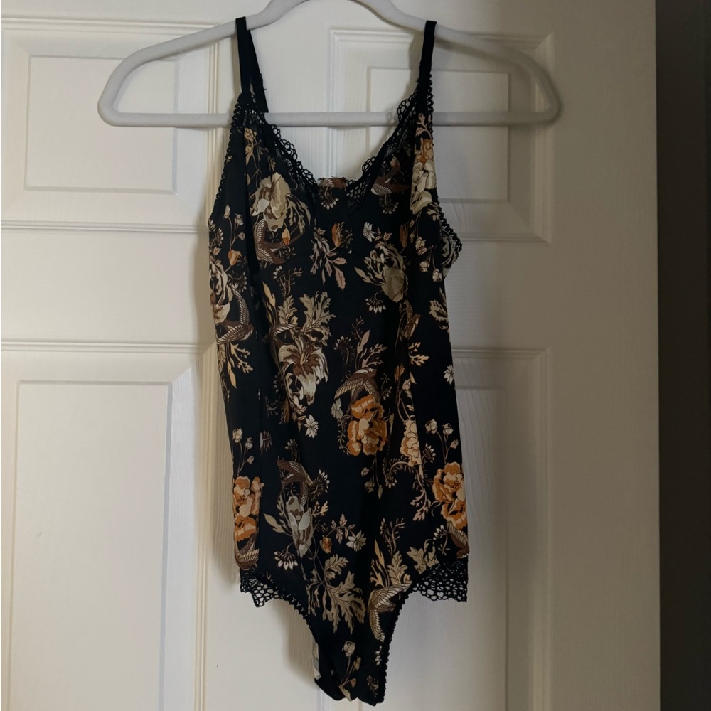 Spell Rosa Lace Bodysuit - Coal